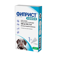 Фиприст Комбо 268/241,2 мг д/собак 20-40кг (годен до 30.04.26г)
