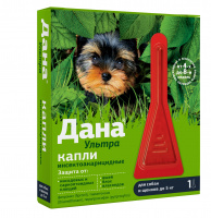 Дана Ультра капли для собак и щенков до 5 кг 1*0,4 мл 