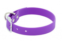 Ошейник из биотана, 15мм, обх.шеи. 21-29см, матовый, фиолетовый