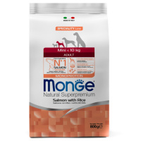 Monge Dog Speciality Mini сух д/собак мелких пор Лосось с рисом 800гр