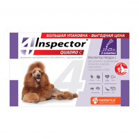 Инспектор Квадро Капли 3пип для собак 10-25кг от внутр.и внеш.паразитов