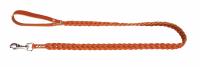 Поводок №12 коньяч/ц плетен. 120см*12мм  ПЛ12К