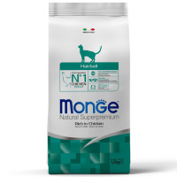 Monge Cat Daily Line Hairball сух д/кошек выведение шерсти Курица 1,5 кг