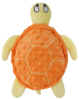 №1 Игрушка д/собак Черепашка оранжевая,с пищалкой,текстиль,25х20х4см,1х150шт
