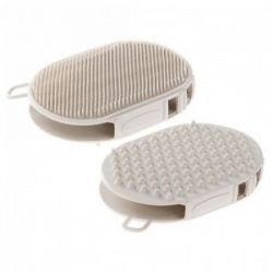 Щетка массажная GRO 5933 резиновая двусторон. на руку