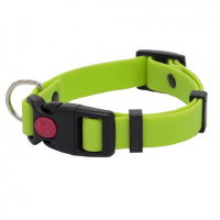 Ошейник из биотана с фастексом, 15мм, обх.шеи. 20-31см, матовый, салатовый