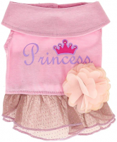 Сарафан с юбкой Princess с цветком розовый 35 см