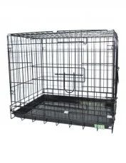 №1 Клетка для домашних животных, две двери 78*48*55 черная
