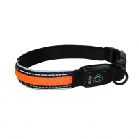 №1 Ошейник Лэд USB Эконил 2,5*51-61см L красный, 1х72шт