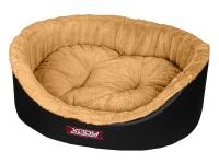 Лежак Премиум (экокожа) 64*49*20 см Черный КСОДИ (XODY)