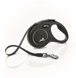 Флекси Классик S 5м 15кг черная Рулетка-ремень 1*12шт