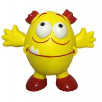 №1 Монстрик желтый с пищалкой , латекс, 10,0 см, Игрушка для собак 1*144шт