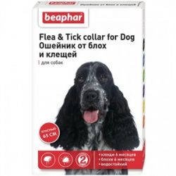 Беафар ош. д/соб."Flea & Tick collar" крас. 65см