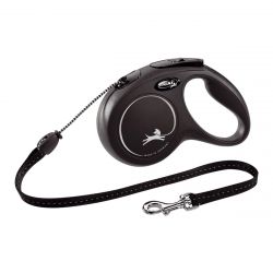 Флекси Новая Классика M 5м 20кг черная Рулетка-трос 1*12шт