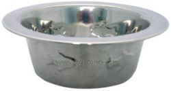 Уют Миска металлическая с тиснением 0,75 л (1х24шт, 144 шт/кор)