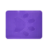 №1 Favorite Коврик под лоток/миску для животных,51,5х42,5см,пластиковый,фиолетовый, 1*20шт