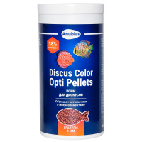 Anubias Discus Color Enhancing Opti Pellets, Корм для рыб, гранулы 2мм 1л(400гр) 