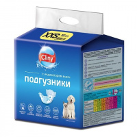 Cliny Подгузники 1-2,5 кг размер XXS для кошек и собак (12шт)