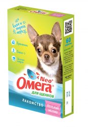 Омега Neo+ С-М с пребиотиком "Веселый малыш" д/щенков 60 таб.
