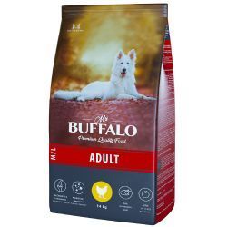 Mr.Buffalo ADULT M/L 14кг (курица) д/собак средних и крупных пород