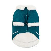 УЮТ Толстовка зимняя для собак на флисе, на кнопках, 26см, зеленая, М, (1*100)