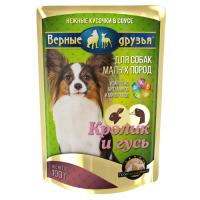 Верные Друзья конс.д/мел.собак Кролик-Гусь дой-пак 100гр 