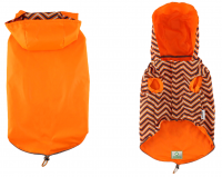 №1 Favorite Ветровка с капюшоном двусторонняя оранжевая, 51см, XL