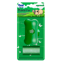 УЮТ ECO Луговой пакеты для выгула 1*20 (40 пакетов+ контейнер)