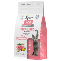 Брит КЕА сухой корм д/стер кош с индейкой 1,5кг.STERILISED METABOLIC MONOPROTEIN