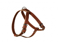 Шлейка кожаная ш.25мм шея 51-59,гр.59-67см