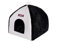 Домик Виг-Вам (Пунто) 33х33х42 см белый/черный КСОДИ (XODY)