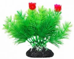 УЮТ Растение аквариумное 11 см, Маяка зеленая с красными цветами, (1х280 шт)