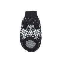 Уют Свитер черный со снежинками 40 см, размер XЛ, ТМ Уют, 1*72 шт