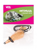 Игрушка для кошек Фитомышь с кошачей мятой