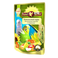 Верные Друзья корм для волнистых попугаев с минералами 500гр.