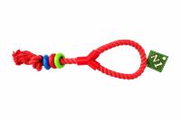 №1 Грейфер с петлей и цв. кольц., красный, 42 см, 1*72 шт