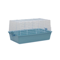 №1 Клетка для кролика 85*49*38 , голубая, 1*2шт