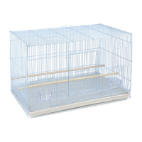 №1 Клетка-вольер для попугая, 76*45*45, укомплектованная, белая, 1*4