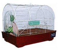 №1 Клетки для хомяка, 33*23*26, саквояж, укомплектованная, коричневая, 1*6