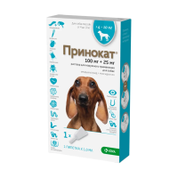 Принокат раствор для собак весом 4-10 кг для наружного применения (капли на холку)
