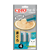 INABA ЧАО ЧУРУ пюре д/кошек тунец магуро для для поддержания водного баланса (14гр.*4) 4RU129
