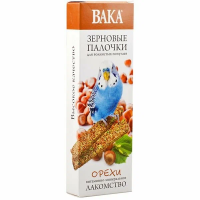 ВАКА Зерновые палочки для волнистых попугев ОРЕХИ 2шт по 40гр.