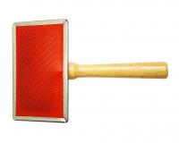 №1 Щетка средняя д/животных с метал. зубьями, 14х12 см, Блистер, 1*60