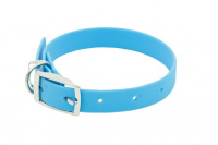 Ошейник из биотана, 20мм, обх.шеи. 27-35см, матовый, аквамарин