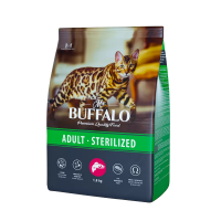 Mr.Buffalo STERILIZED 1,8кг (лосось) д/кошек 