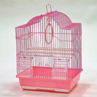 №1 Клетка для птиц, 35*28*46, домик, укомплектованная, 1*10
