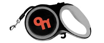 Уют Рулетка-поводок/ремень д/собак 3м серая, до 25кг, 1*72шт