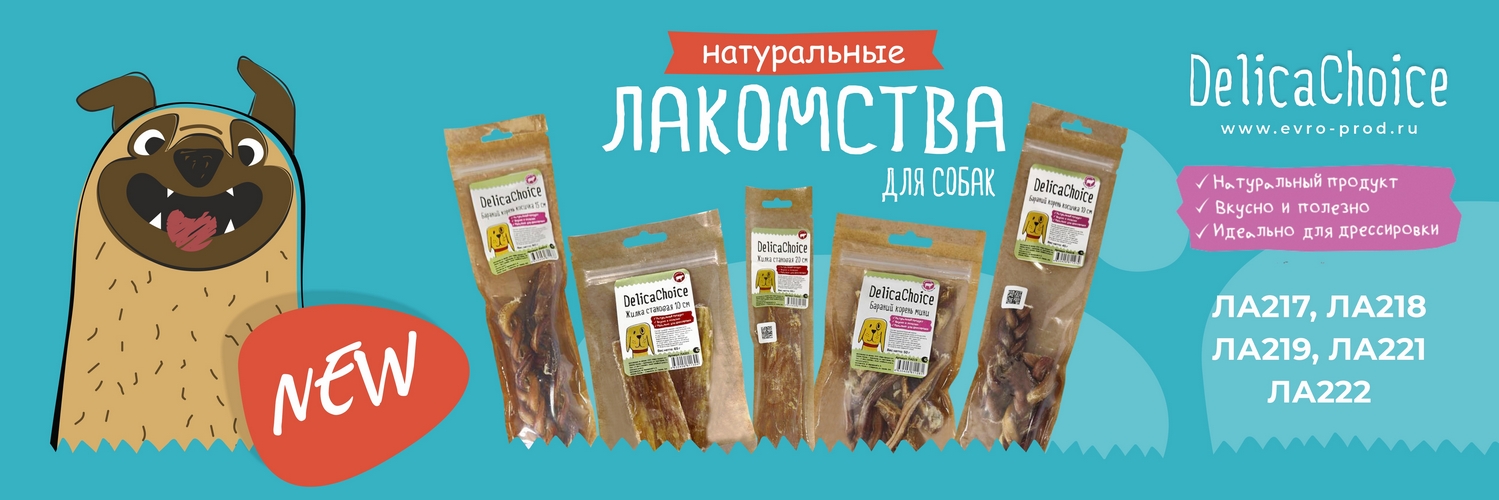 Новинки Делика Чойс - натуральные лакомства для собак