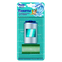 УЮТ ECO Морской пакеты для выгула 1*20 (40 пакетов+ контейнер)