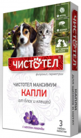 Чистотел КАПЛИ от блох ЮНИОР (3 пипетки)